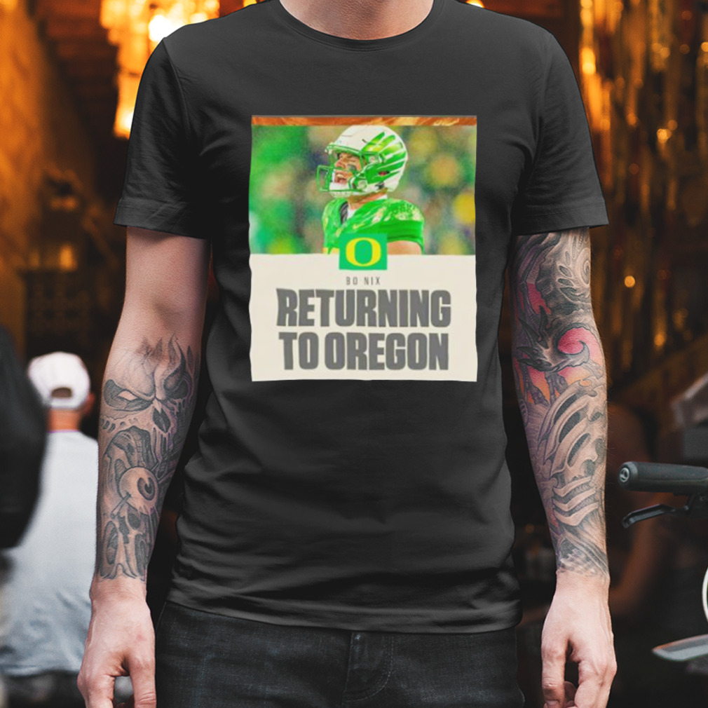 bo Nix returning to Oregon Ducks shirt