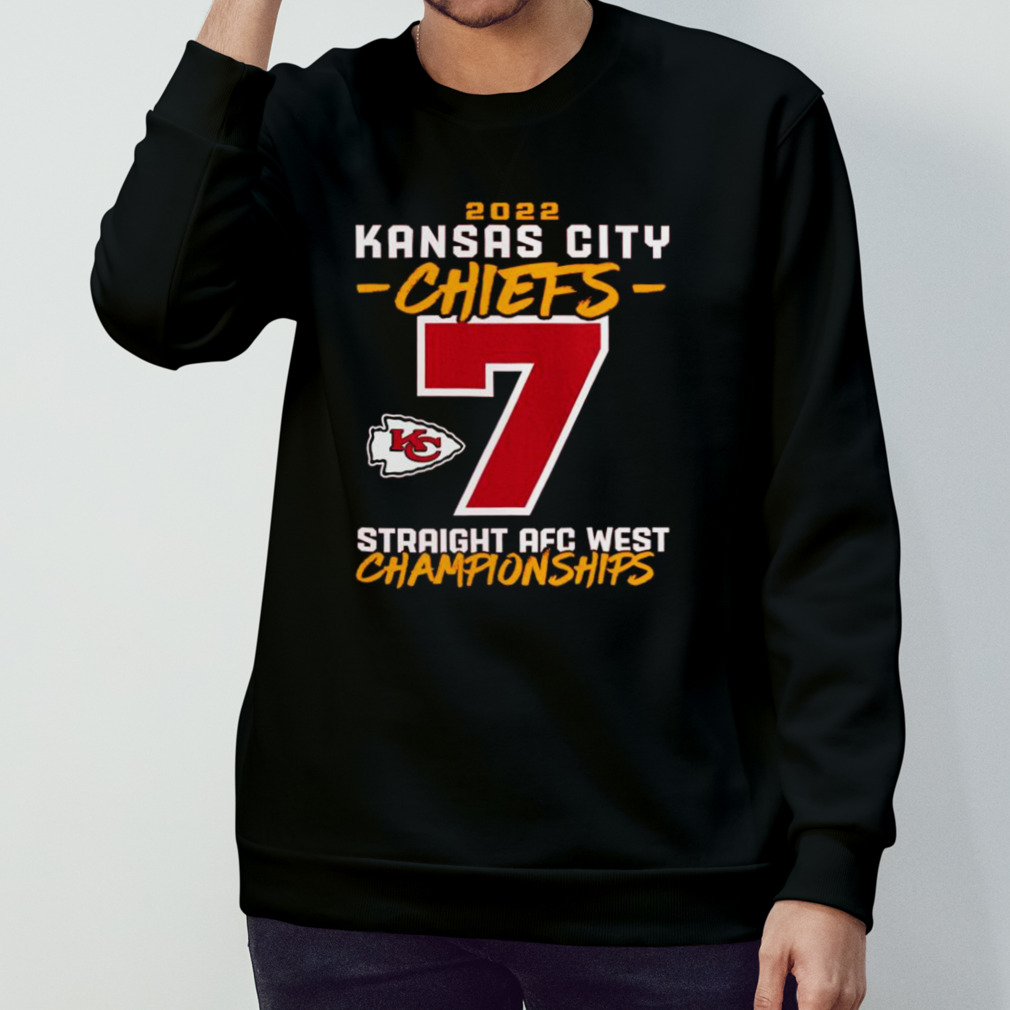 Kansas City Chiefs seventh straight AFC West division championship 2022  shirt, hoodie, sweater and v-neck t-shirt