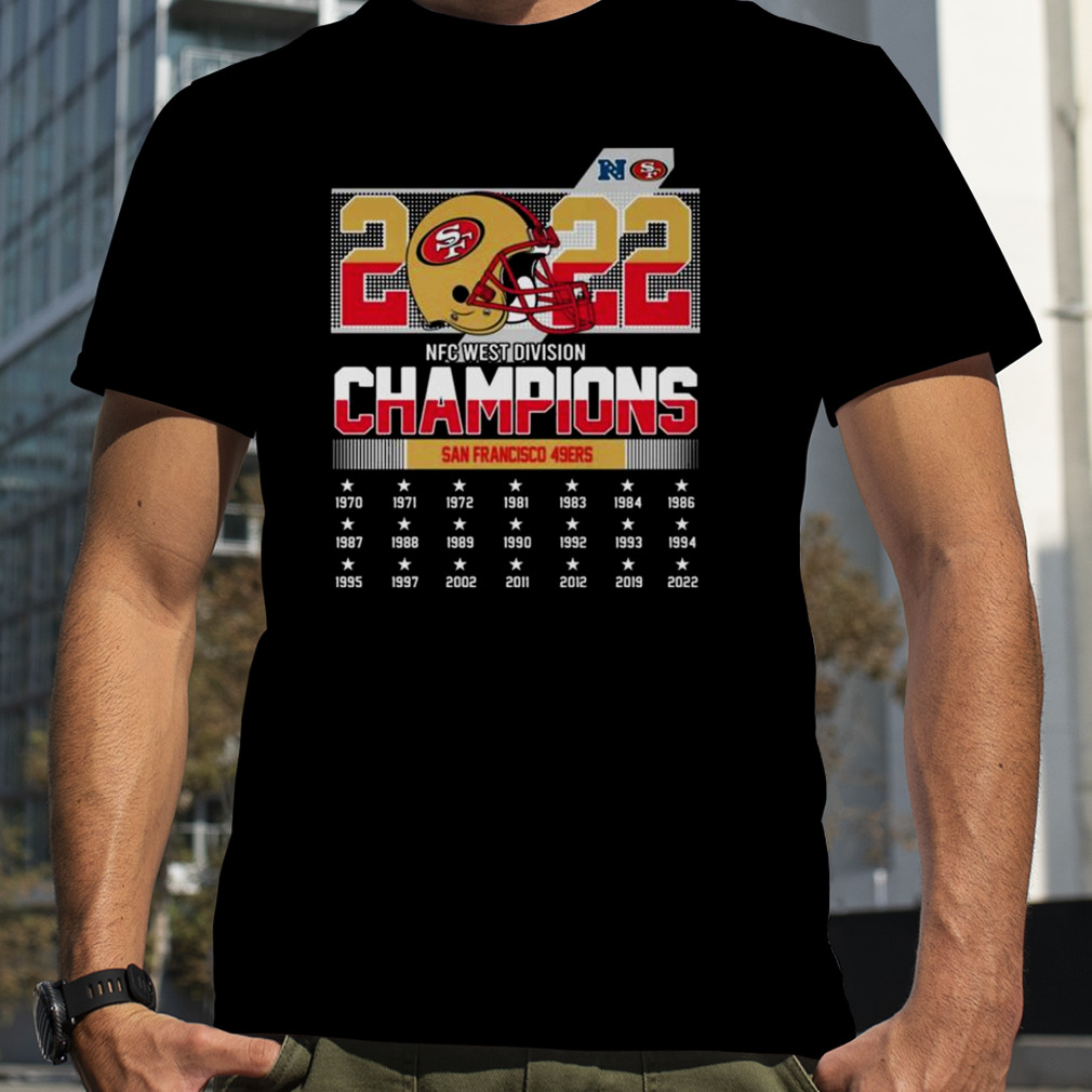 2022 NFC West Division Champions San Francisco 49ers 1970-2022 shirt