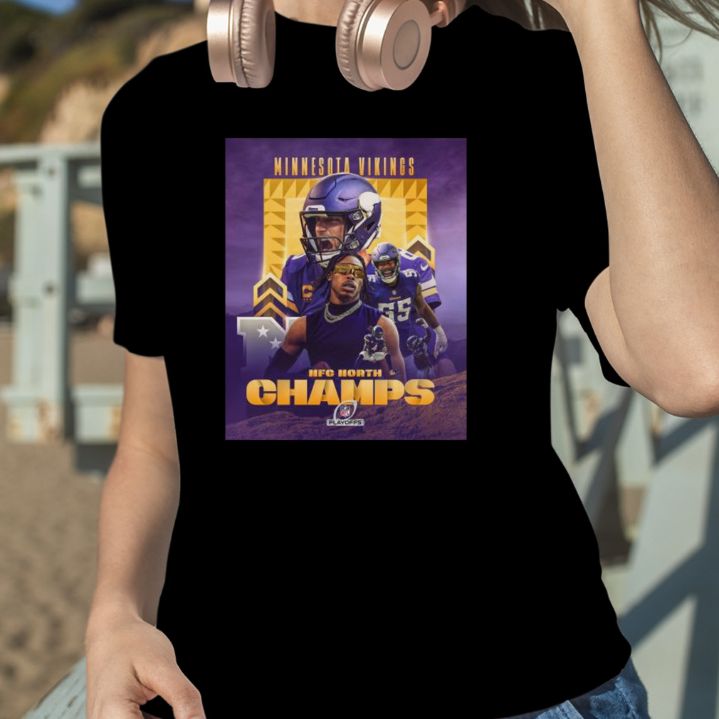 2022 Nfc North Champions Minnesota Vikings Cinched Shirt