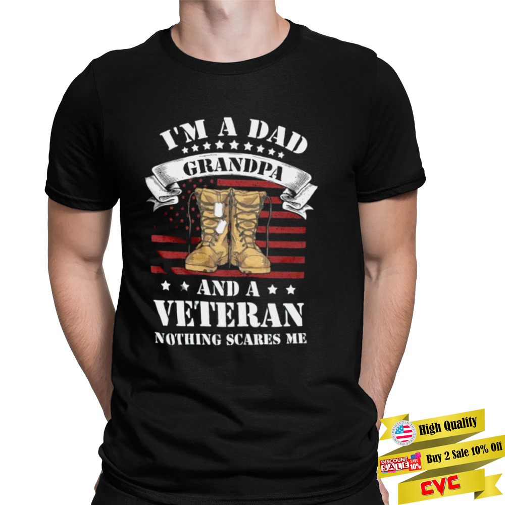 American Veteran Dad Grandpa Shirt