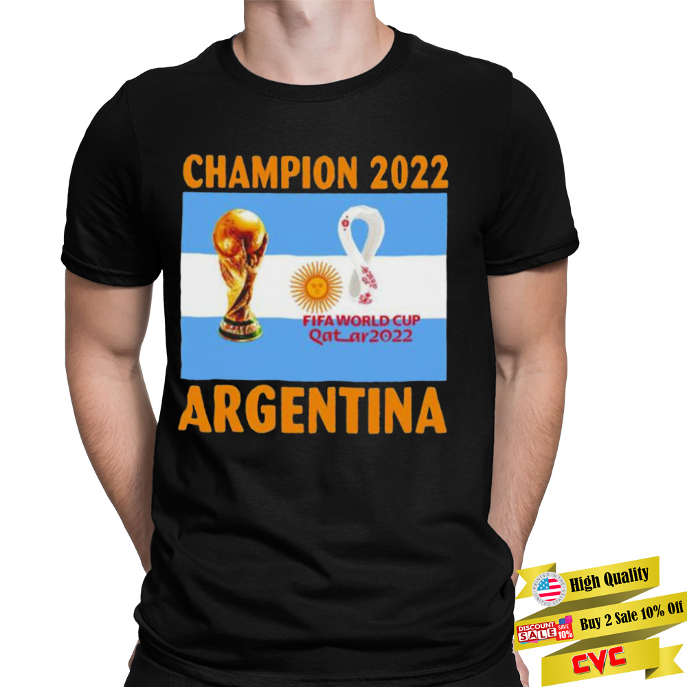 Argentina Champion 2022 World Cup Qatar 2022 flag shirt