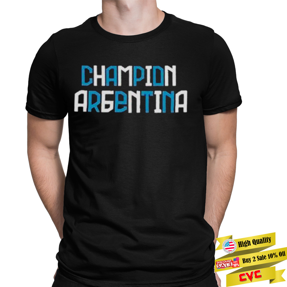 Champion Argentina Leo Messi World Cup 2022 T-Shirt