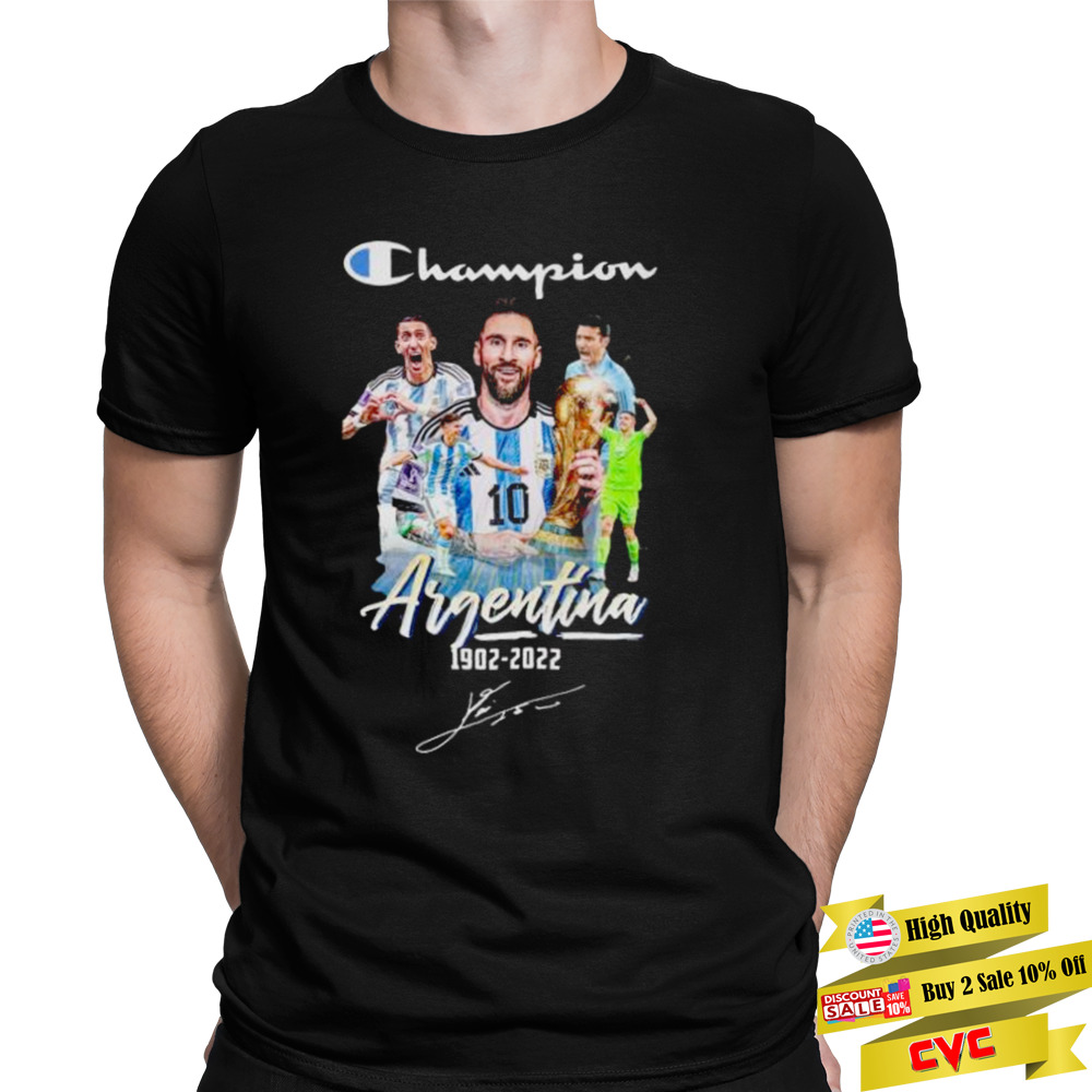 Champions Argentina 1902-2022 World Cup Qatar signature shirt