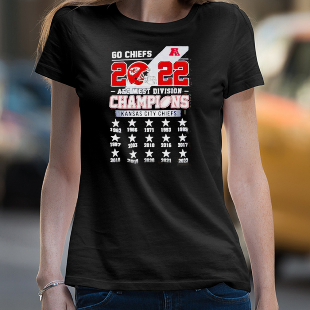 Kansas City Chiefs Go Chiefs 2022 Afc West Division Champions T-shirt,  hoodie, sweater and long sleeve