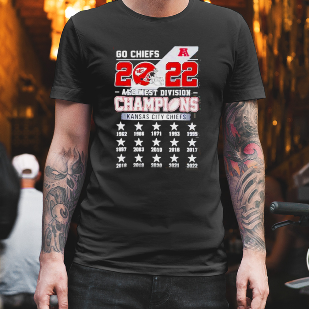 Kansas City Chiefs Go Chiefs 2022 Afc West Division Champions T-shirt,  hoodie, sweater and long sleeve