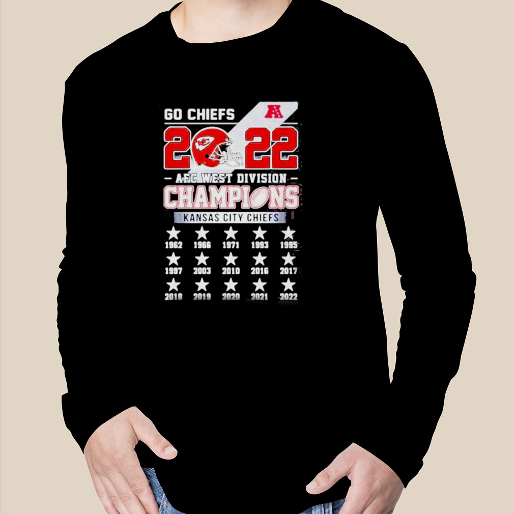 2022 AFC West Division Champions Kansas City Chiefs 1962 2022 Shirt -  Limotees