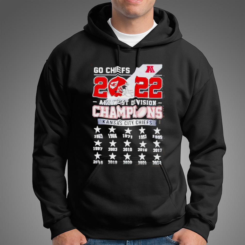 Kansas City Chiefs Go Chiefs 2022 AFC West Division Champions T Shirt -  Limotees