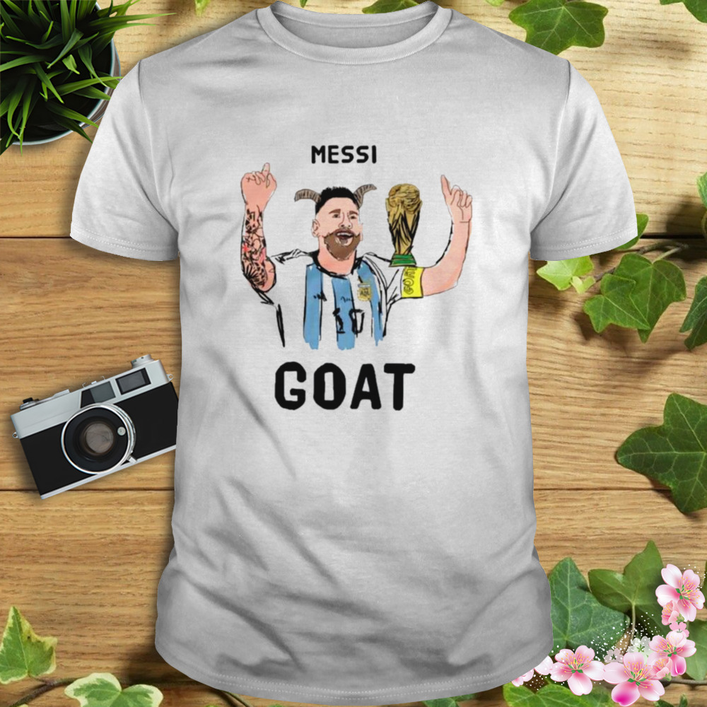 Goat Lionel Messi Argentina World Cup Winners 2022 T-Shirt