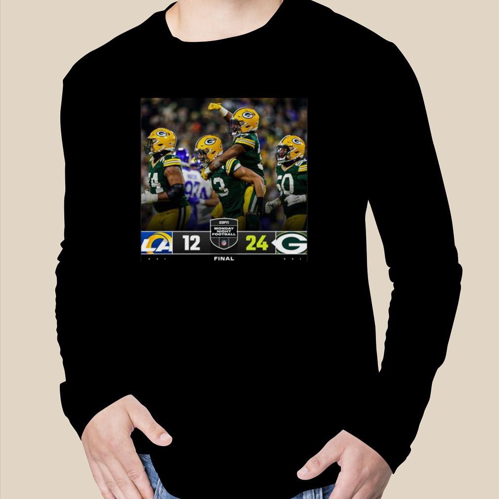 Green Bay Packers 24 12 Los Angeles Rams Nfl 2022 Matchup Final Score Shirt,  hoodie, sweater, long sleeve and tank top