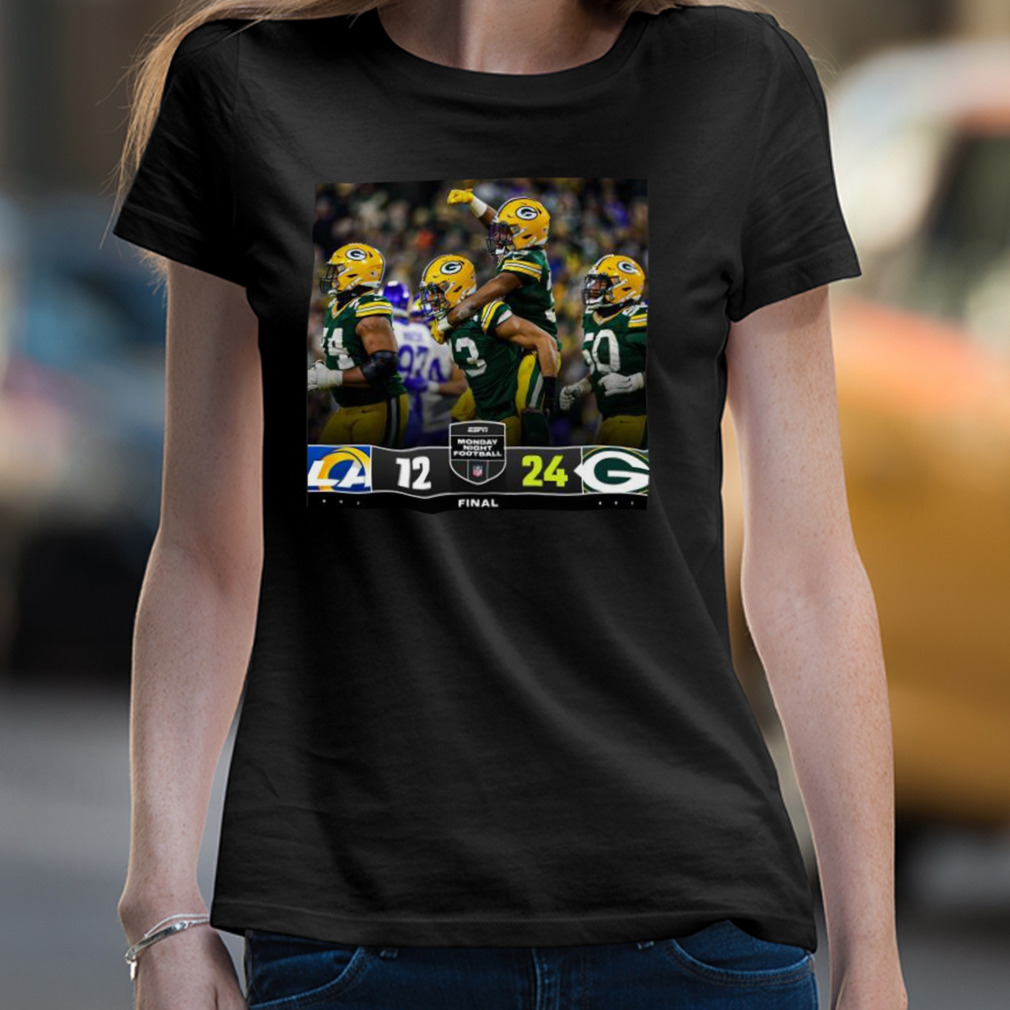 Green Bay Packers 24 12 Los Angeles Rams Nfl 2022 Matchup Final Score Shirt,  hoodie, sweater, long sleeve and tank top