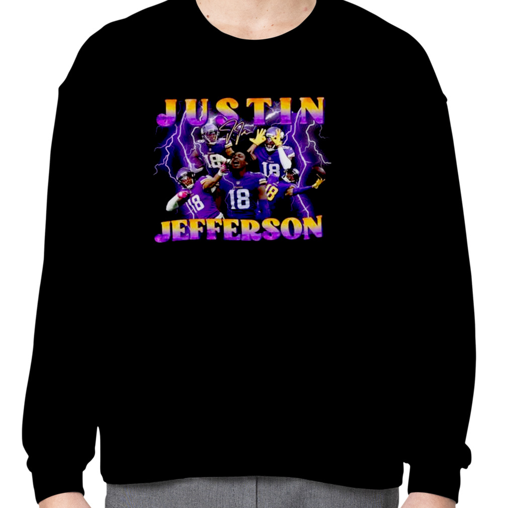 Justin Jefferson Minnesota Vikings Youth Play Action Graphic shirt