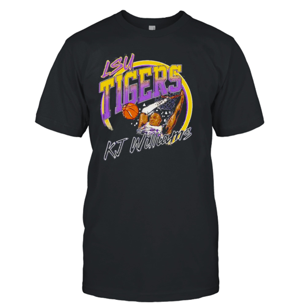 KJ Williams LSU Tigers dunk shirt