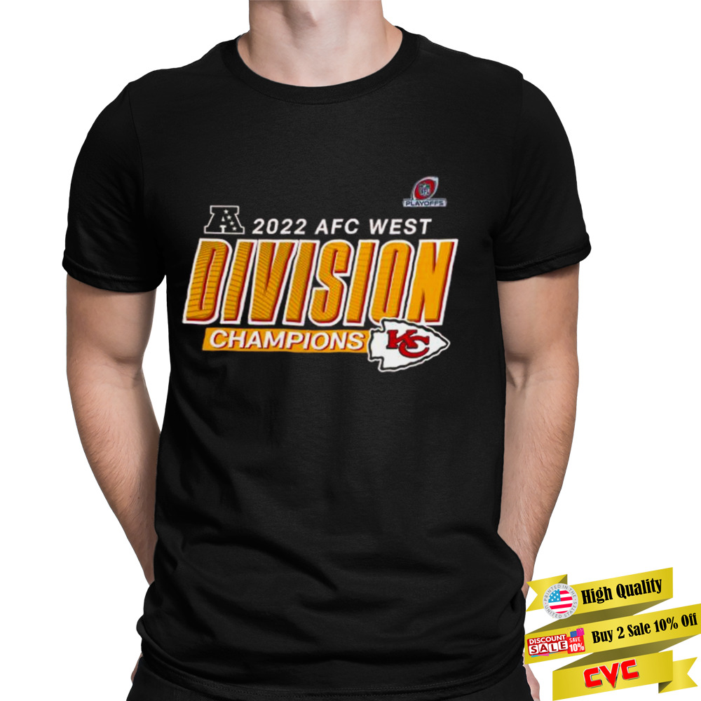 Kansas City Chiefs 2022 AFC West Division Champions Divide & Conquer T-Shirt