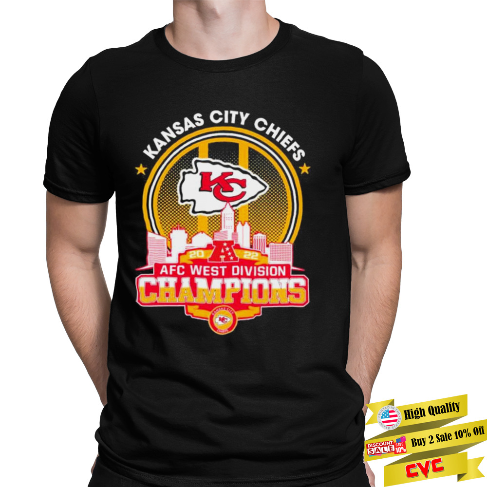 Kansas City Chiefs 2022 AFC west division Champions matchup skyline shirt