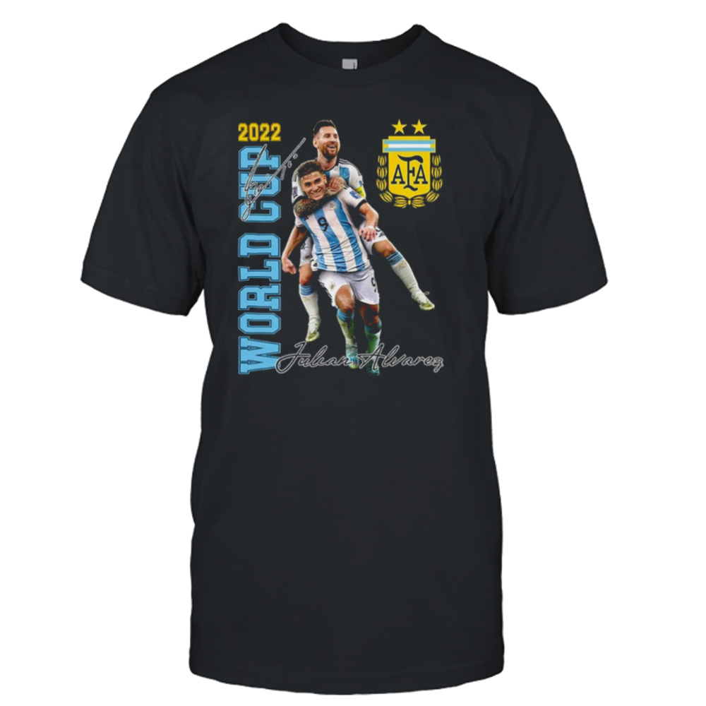 Lionel Messi And Julian Alvarez Celebration Argentina World Cup 2022 shirt