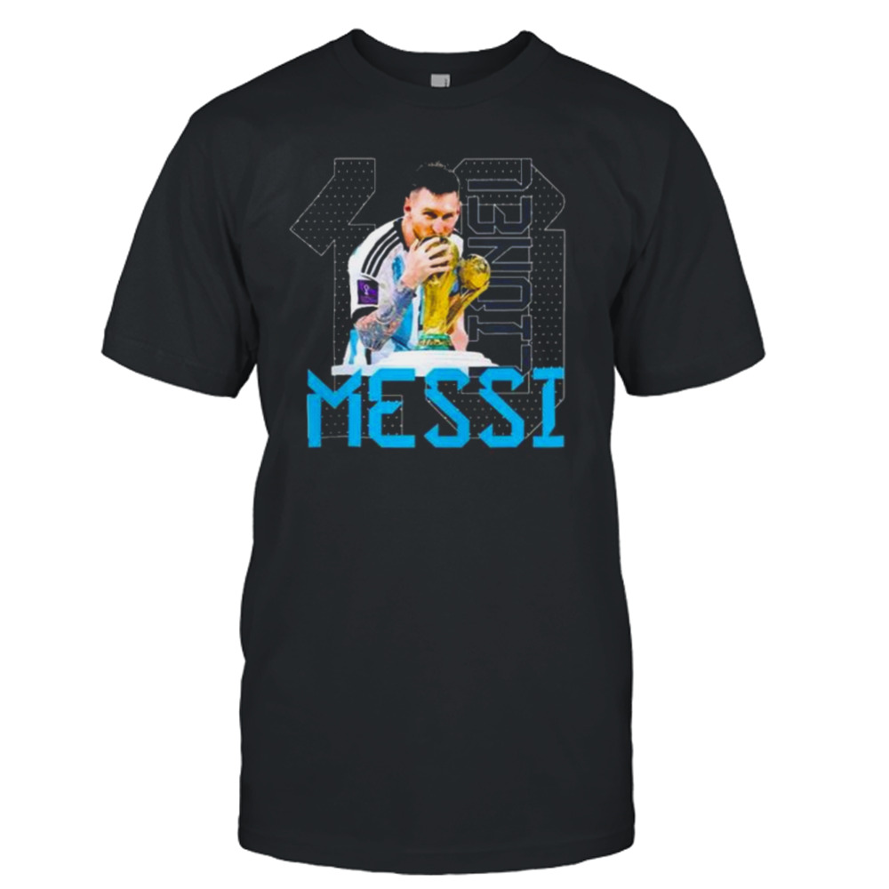 Lionel Messi Argentina Champion World Cup shirt