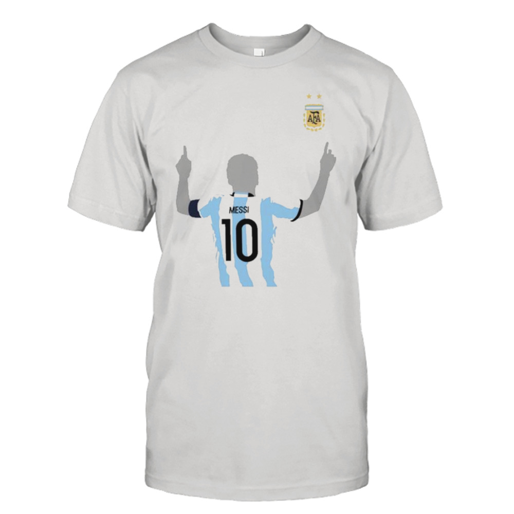 Lionel Messi Argentina National 2022 Winners Celebration T-shirt