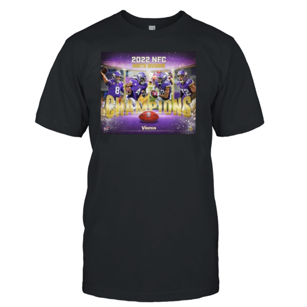 Minnesota vikings 2022 nfc north division champions shirt