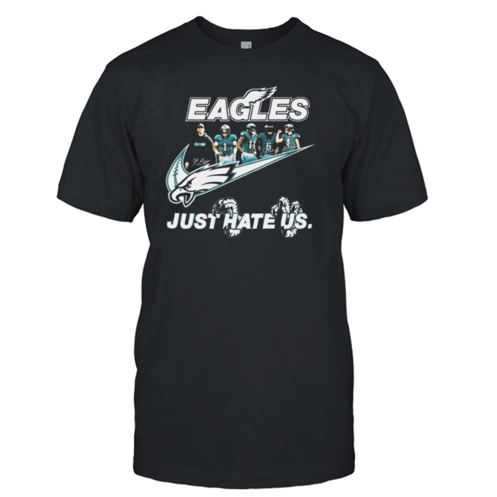 NFL Philadelphia Eagles Just Hate Us Signatures Shirt