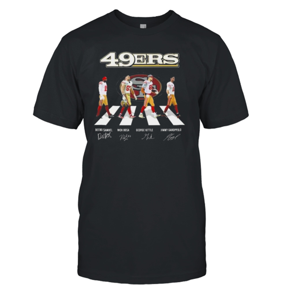 San Francisco 49ers Team Football Abbey Road Signatures Shirt