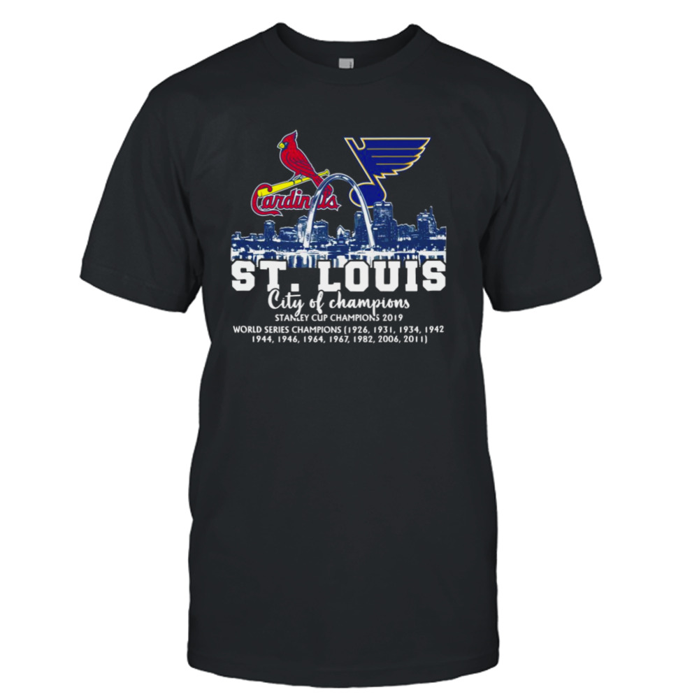 St. Louis City Of Champions St Louis Cardinals and St. Louis Blues 2022 shirt