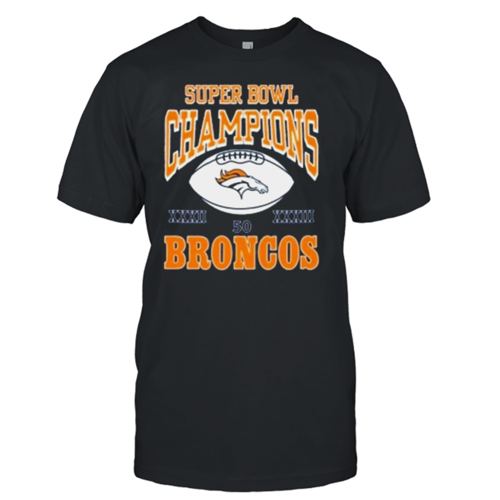 Super Bơl champions 50 Broncos shirt