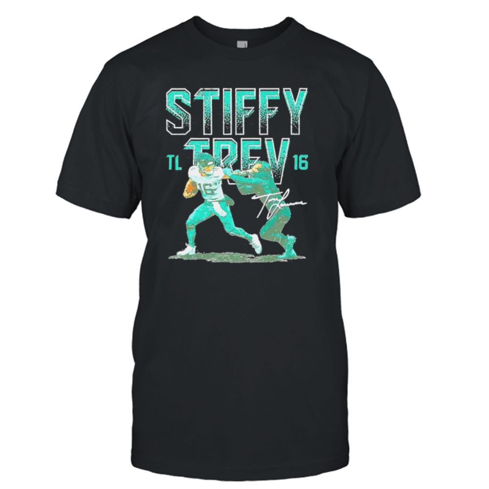 Trevor Lawrence Jacksonville Stiff Arm signature shirt