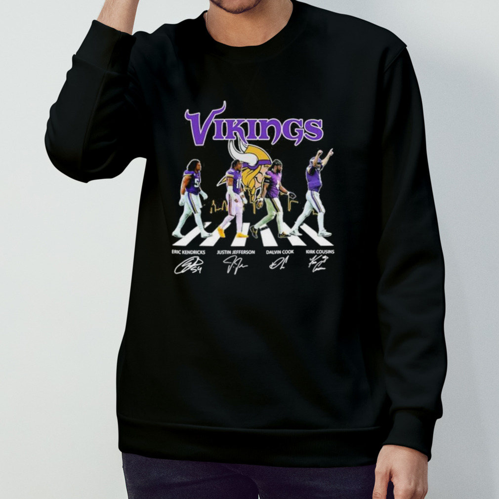 Minnesota Vikings Abbey Road Eric Kendricks Justin Jefferson Dalvin Cook  And Kirk Cousins Shirt, hoodie, sweater, long sleeve and tank top