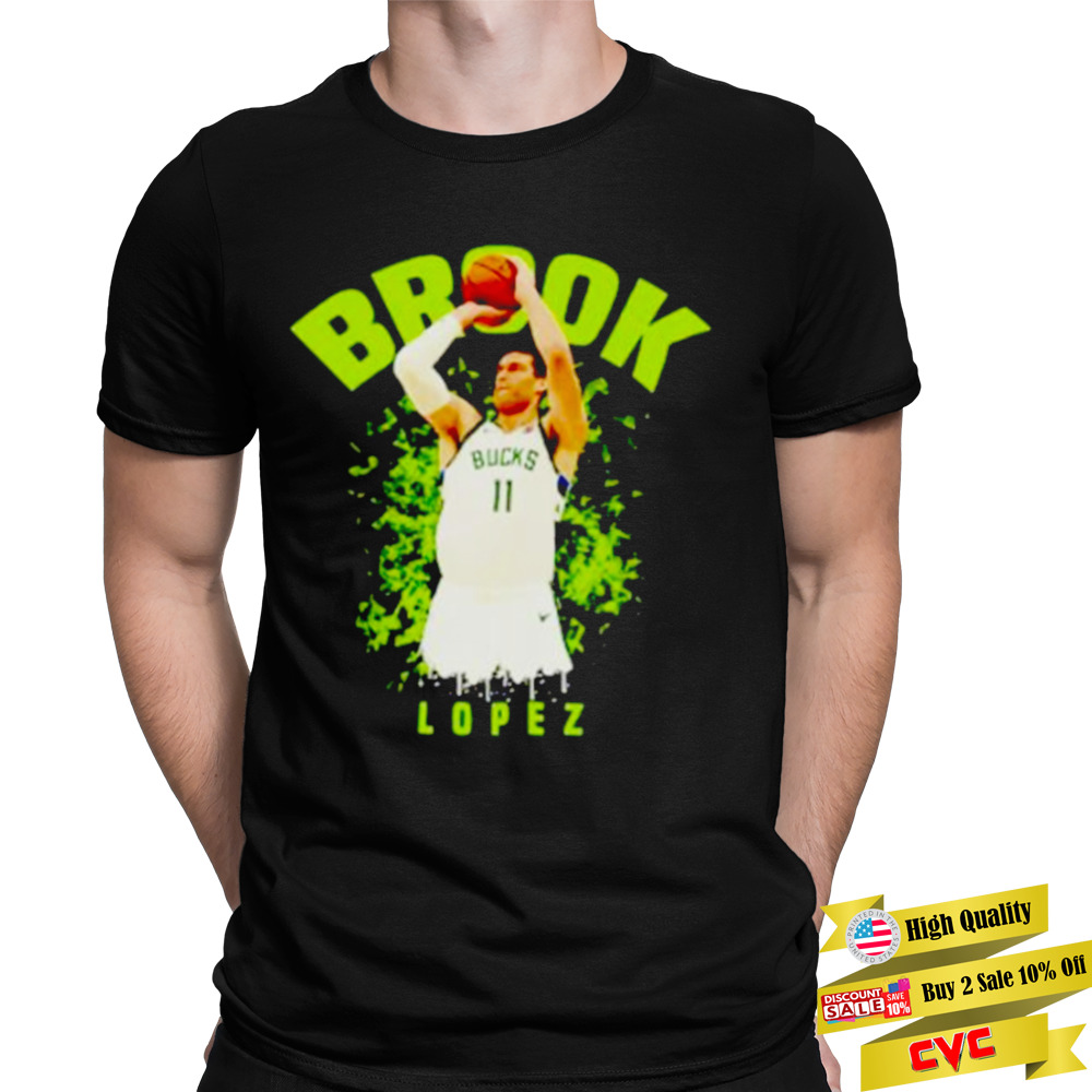 brook Lopez Milwaukee Bucks basketball shirt