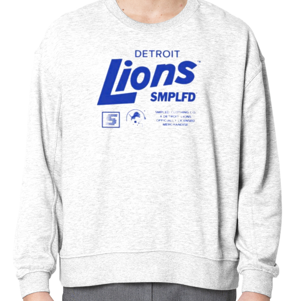 Men's SMPLFD Blue Detroit Lions Vintage Program T-Shirt