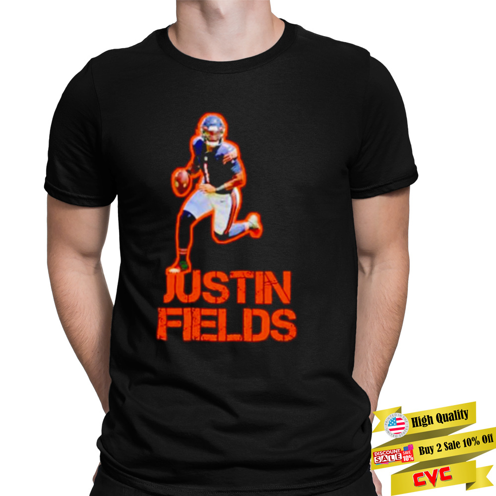 justin Fields Chicago Bears running shirt