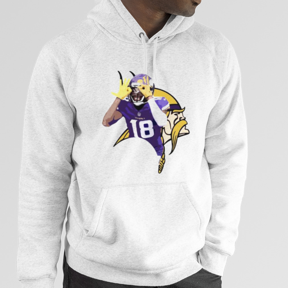 Justin Jefferson Minnesota Vikings hit' em with the Griddy signature retro  shirt, hoodie, sweater, long sleeve and tank top