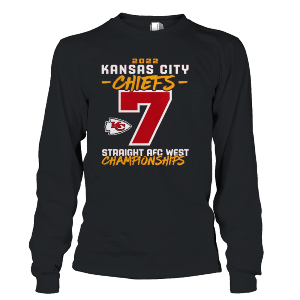 Kansas City Chiefs 2022 7 Straight AFC West Championships shirt