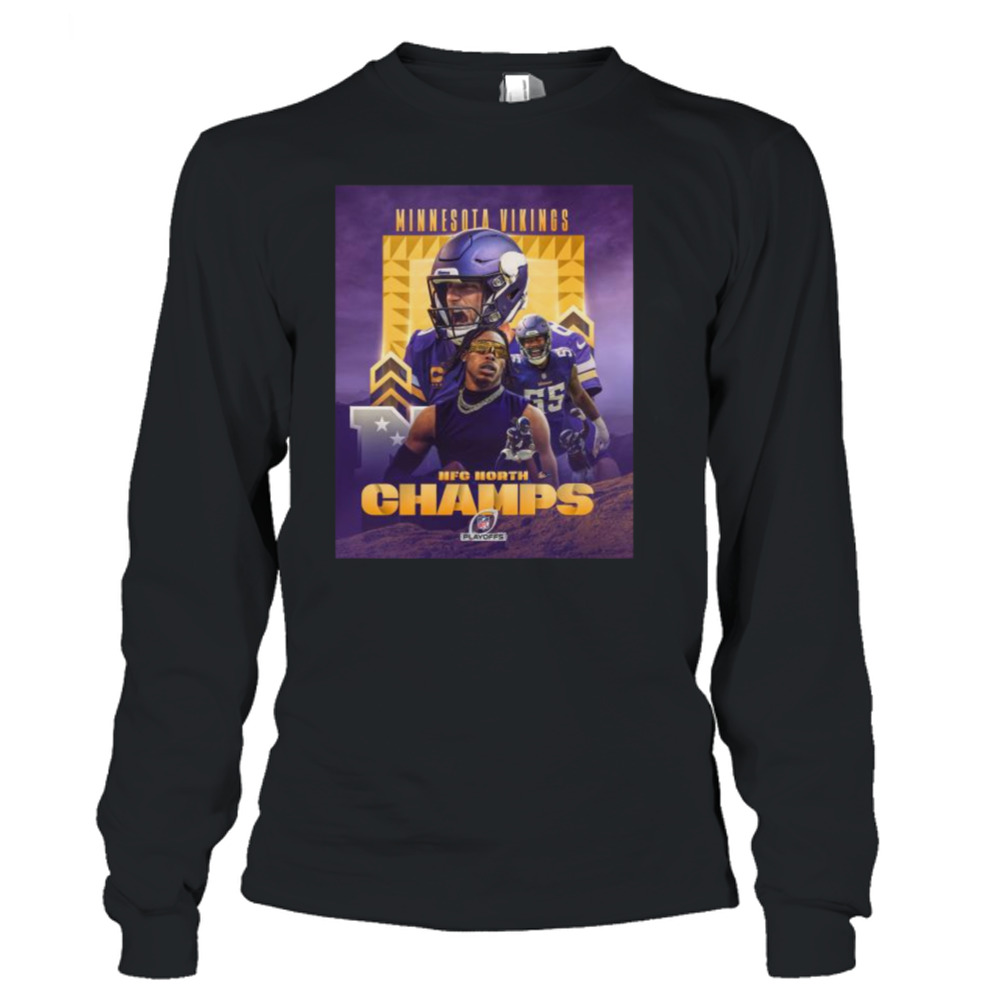 2022 nfc north champions minnesota vikings cinched shirt, hoodie