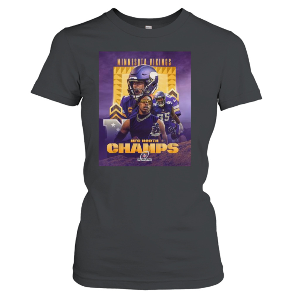 2022 nfc north champions minnesota vikings cinched shirt, hoodie