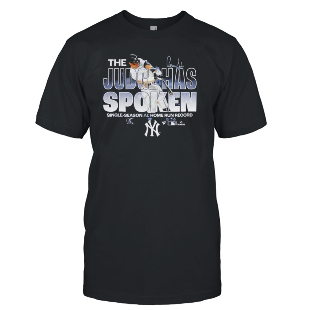 Aaron Judge New York Yankees Single Season Al Home Run Record T-Shirt