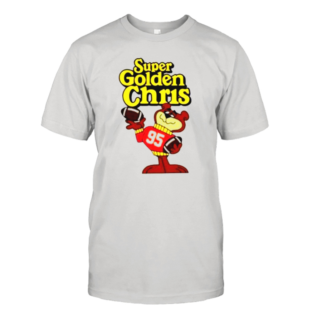 Awesome super golden Chris Jones football shirt