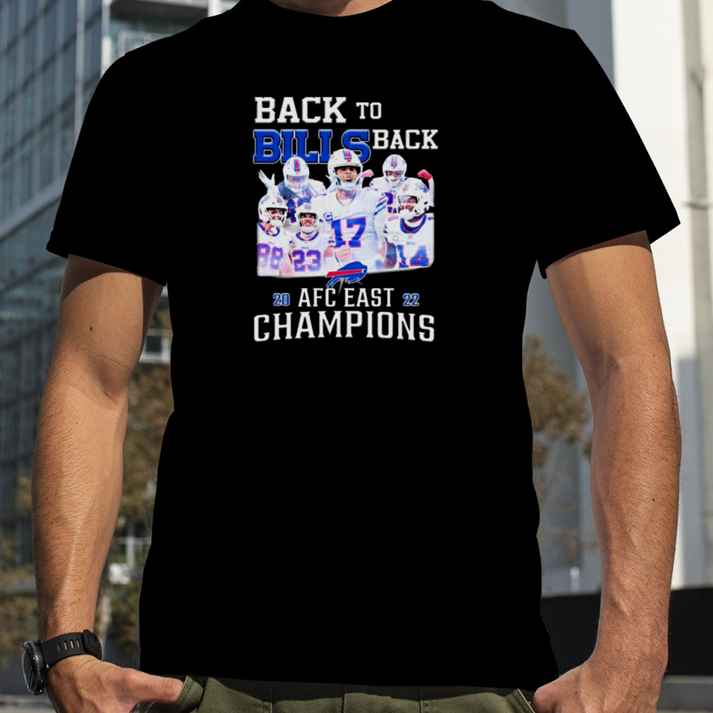 Buffalo Bills Back To Back 2022 AFC East Champions Vintage T-Shirt