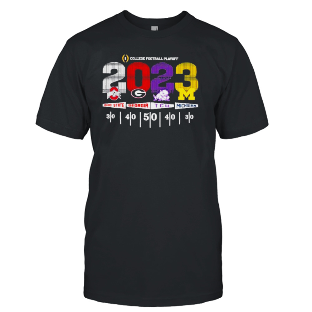 College Football Playoff Ohio State Georgia Tcu Michigan 2023 shirt