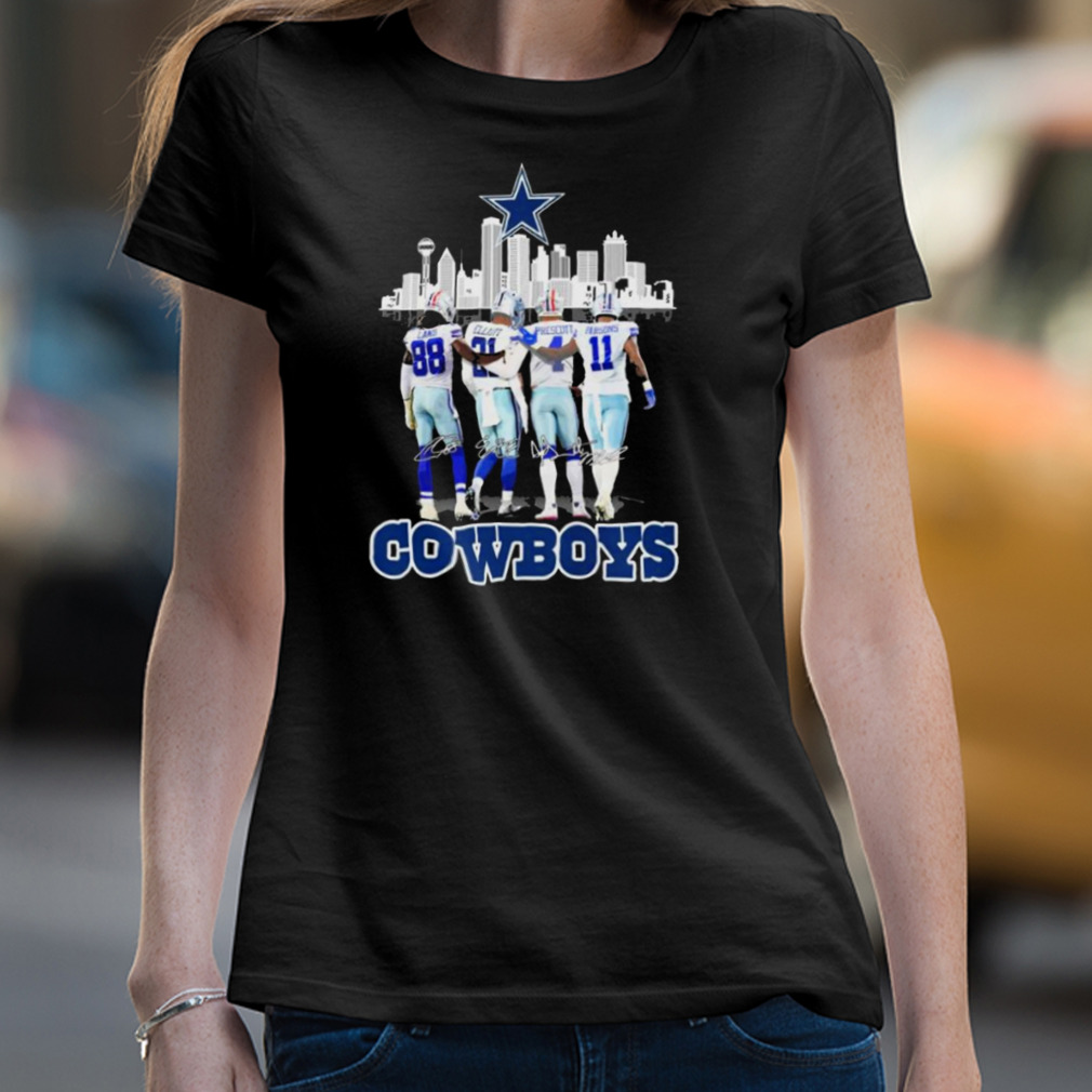 Funny Dallas Cowboys Skyline Team Players Signatures Shirt, hoodie,  sweater, long sleeve and tank top