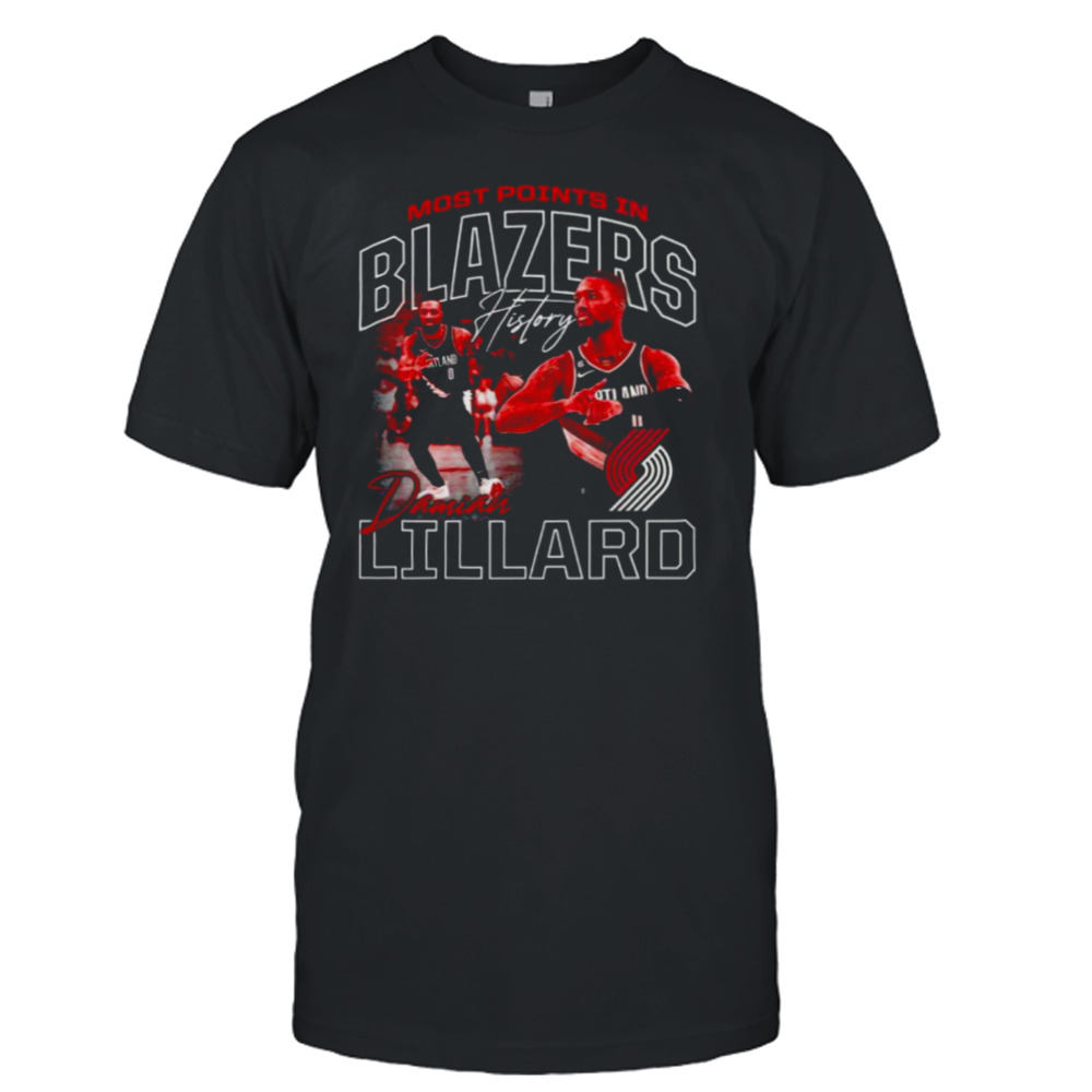 Damian Lillard Portland Trail Blazers Franchise All-Time Scoring Leader shirt