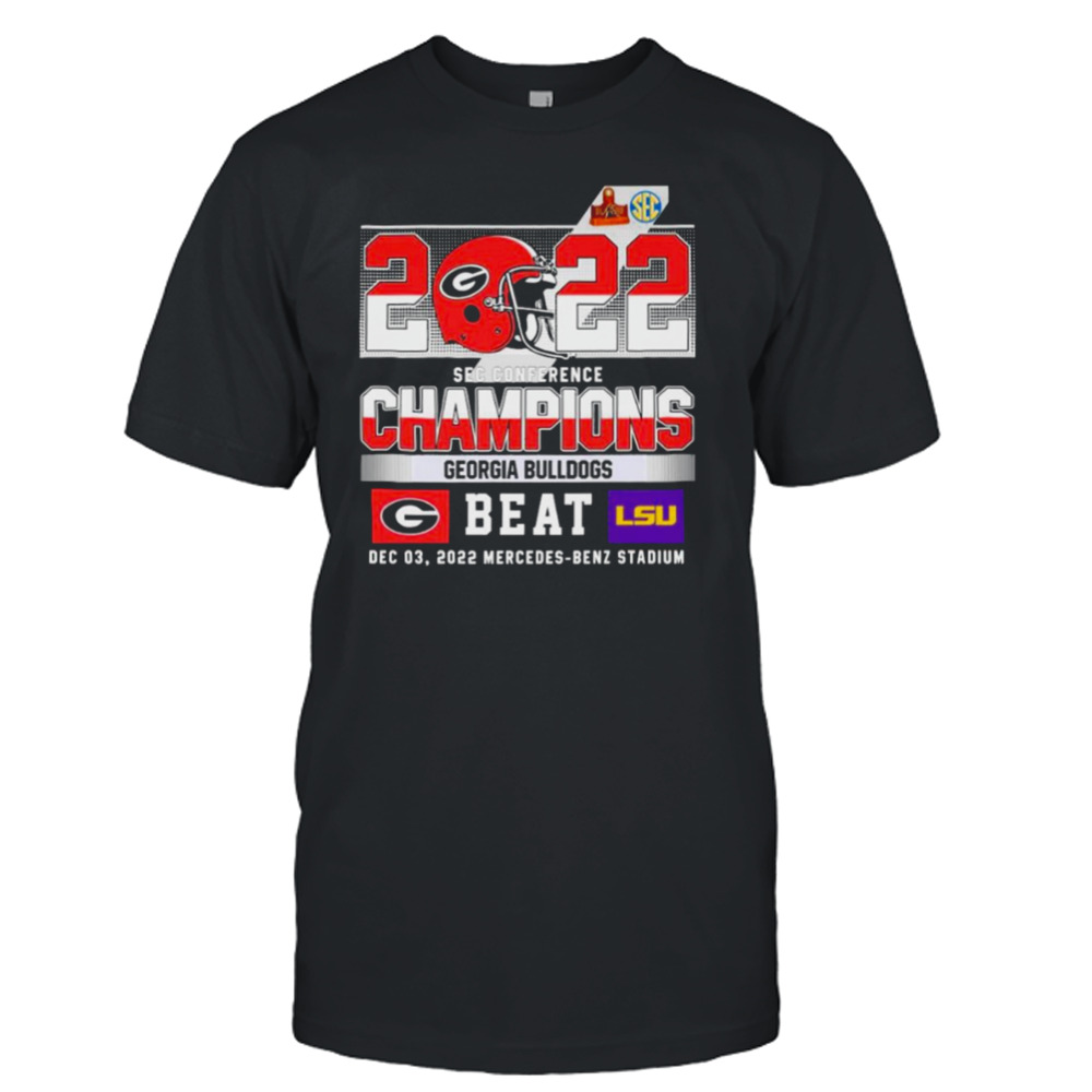 Georgia Bulldogs 2022 SEC Conference Champions Beat LSU Shirt