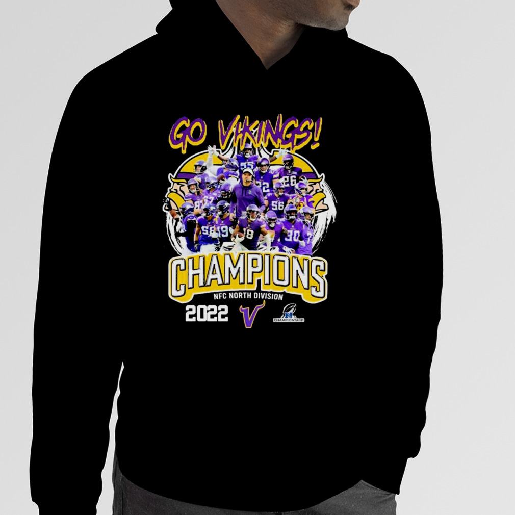 SALE 30%!! Minnesota Vikings 2022 North Division Football Champs T