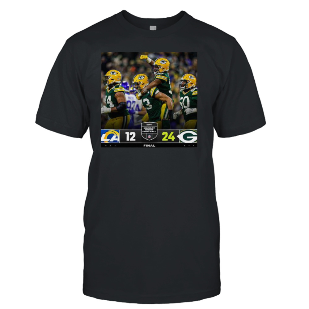 Green Bay Packers 24 12 Los Angeles Rams Nfl 2022 Matchup Final Score Shirt