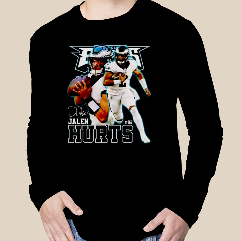 Philadelphia Eagles Shirt Jalen Hurts 90s Vintage Style Vintage Men Gift  Tee