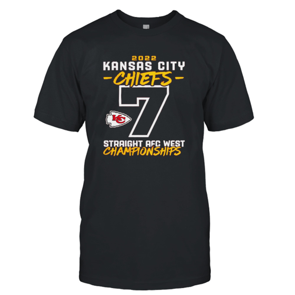 Kansas City Chiefs Straight AFC West Division Championships 2022 Shirt