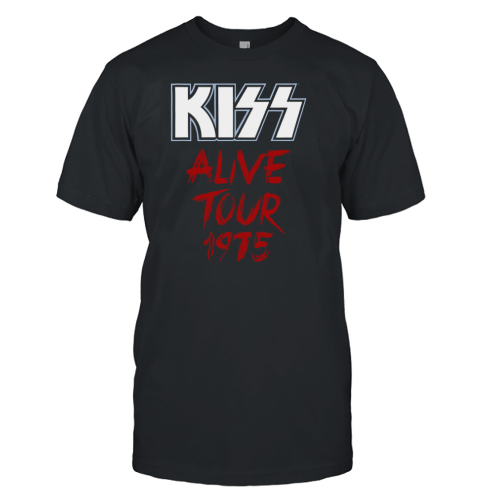 Kiss Band Alive Tour 1975 Anniversary shirt