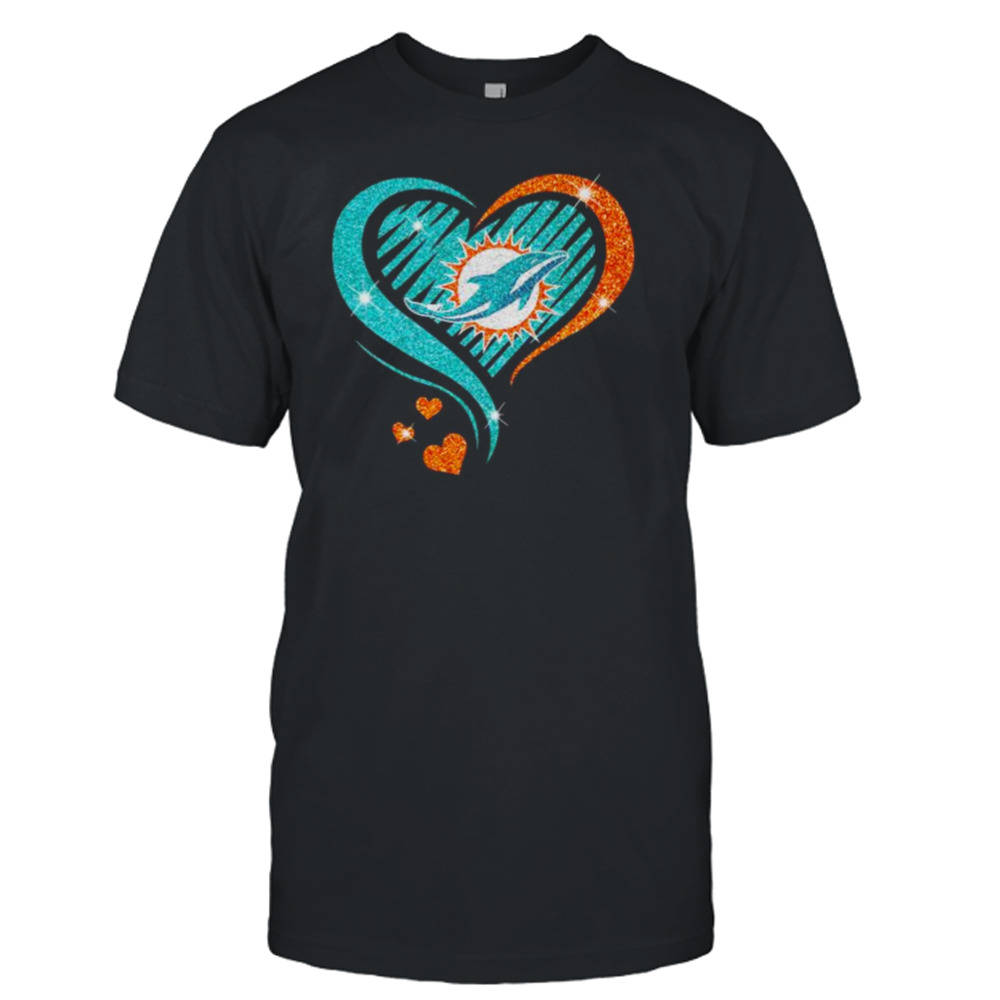 Miami Dolphins Heart diamond 2023 shirt