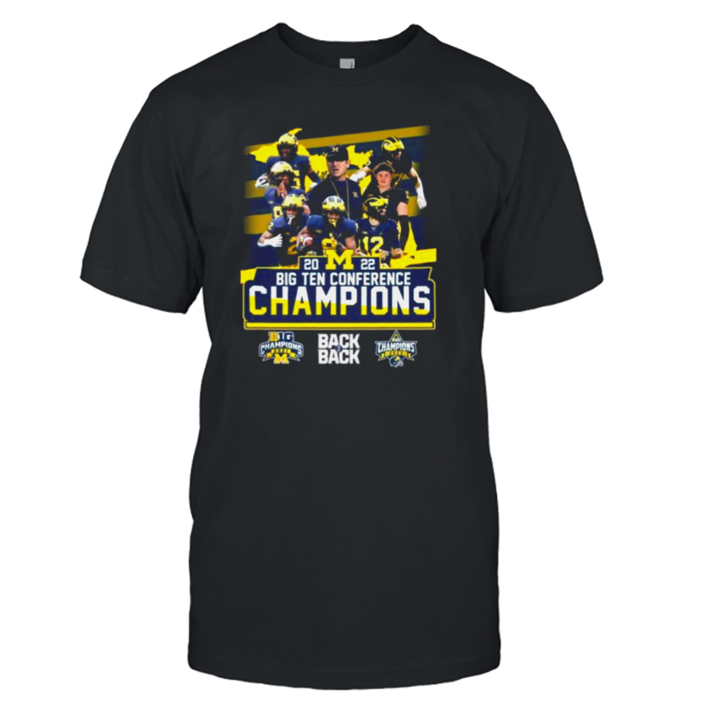 Michigan Wolverines 2022 Big Ten Conference Champions Back2Back shirt